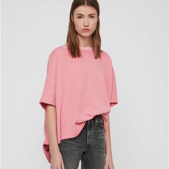 All Saints Xonda Splatter Sweatshirt - Picture 2 of 10